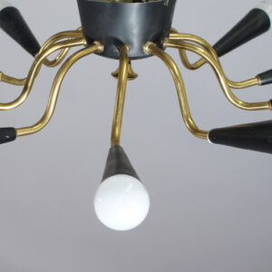 1950's ceiling lamp with ten lights. Taklampa Wigerdals 50tal.