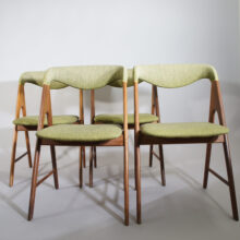 4 danish dining chairs in teak. 1950's. 4 st matstolar i teak. Wigerdals Värld