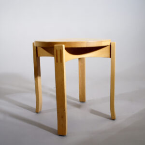 Åke Axelsson for Gärsnäs, Sweden. Stool in beech mod 127. Stapelbar pall i bok Wigerdals