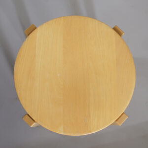 Åke Axelsson for Gärsnäs, Sweden. Stool in beech mod 127. pall i bok. Wigerdals Stapelbar pall i bok
