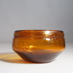 Erik Höglund for Kosta, Sweden brown glass bowl.