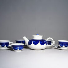Inger Persson for Rörstrand. "Colette" 1960's tea set in 6 parts. Teservis i 6 delar wigerdals