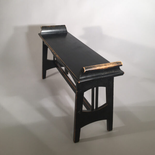 1920's bench in black. Bänk jugent 1920-tal. Wigerdals