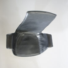 Jørgen Kastholm & Preben Fabricius for Alfred Kill. Jørgen Kastholm & Preben Fabricius for Alfred Kill. "Tulip chair". Office chair on wheels in leather kontorsstol på hjul i skinn