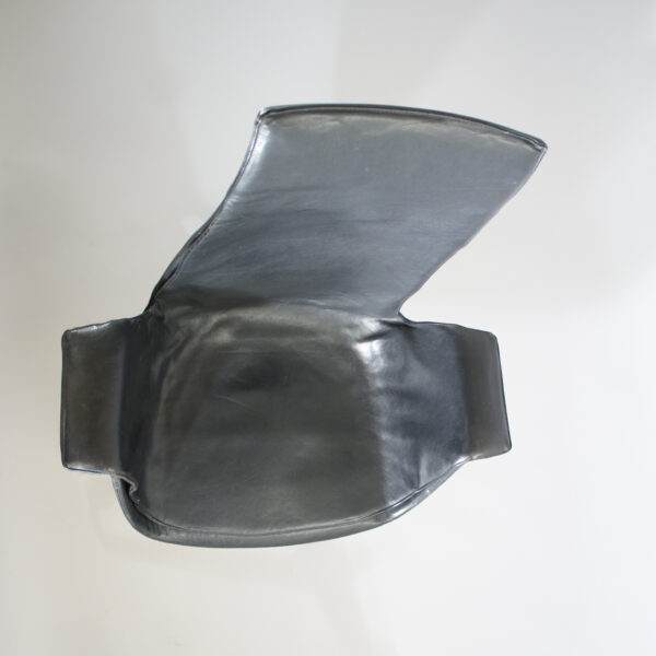 Jørgen Kastholm & Preben Fabricius for Alfred Kill. Jørgen Kastholm & Preben Fabricius for Alfred Kill. "Tulip chair". Office chair on wheels in leather kontorsstol på hjul i skinn