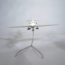 Sud Aviation Caravelle model on stand. SAS Scandinavian Airlines System.