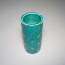 Willhelm Kåge for Gustavsberg, Sweden. "Argenta" Vase in stoneware with silver decoration. Vas i stengods Wigerdals Värld