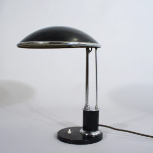 1930´s art deco desk lamp black metal. Skrivbordslampa Wigerdals