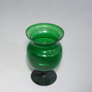 Estrid Eriksson for Svenskt Tenn, Sweden. Green glass vase Grön Glasvas Wigerdal