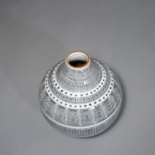 Ingrid Atterberg for Upsala Ekeby. "Grafika" 1951. Floor vase in ceramic. Golvvas 31 cm. Wigerdals