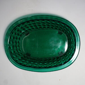Josef Frank & Estrid Eriksson for Svenskt Tenn/Gullaskruf. "Hortus". Jardiniere in green glass. Jardinär Wigerdals