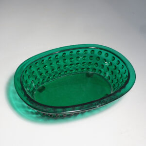 Josef Frank & Estrid Eriksson for Svenskt Tenn/Gullaskruf. "Hortus". Jardiniere in green glass. Jardinär grönt glas Wigerdals