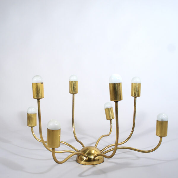 Josef Frank for Haus & Garten and Svenskt Tenn, Sweden. "Spindeln". 1920's Ceiling lamp in brass . Wigerdals Värld taklampa i mässing