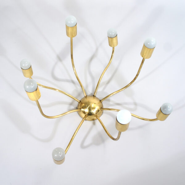 Josef Frank for Haus & Garten and Svenskt Tenn, Sweden. "Spindeln". 1920's Ceiling lamp in brass . Taklampa i mässing Wigerdals