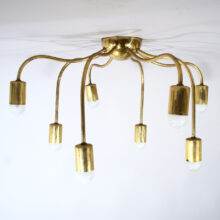 Josef Frank for Haus & Garten and Svenskt Tenn, Sweden. "Spindeln". 1920's Ceiling lamp in brass . Taklampa i mässing Wigerdals