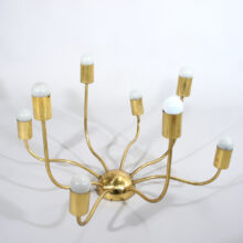 Josef Frank for Haus & Garten and Svenskt Tenn, Sweden. "Spindeln". 1920's Ceiling lamp in brass. Taklampa i mässing Wigerdals