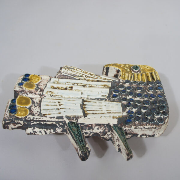 Lisa Larson for Gustavsberg, Sweden. Wall plaque in stoneware. Bird. Keramiktavla Wigerdals Värld