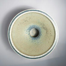 Carl-Harry Stålhane for Rörstrand, Sweden. Signed bowl on foot in stoneware.