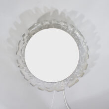 Wall mirror in glass and plastic with lightning Väggspegel i plast och glas med belysning Wigerdals