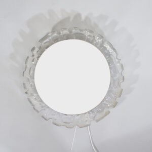 Wall mirror in glass and plastic with lightning Väggspegel i plast och glas med belysning Wigerdals