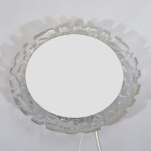 Wall mirror in glass and plastic with lightning. Väggspegel i plast och glas med belysning Wigerdals