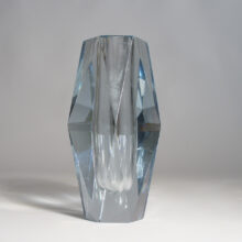 Asta Strömberg for Strömbergshyttan, Sweden. "Diamant". Crystal vase. Kristallvas Wigerdals Värld