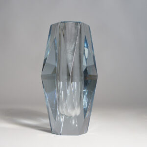 Asta Strömberg for Strömbergshyttan, Sweden. "Diamant". Crystal vase. Kristallvas Wigerdals Värld