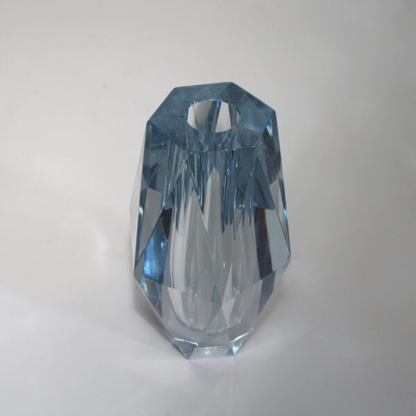 Asta Strömberg for Strömbergshyttan, Sweden. "Diamant". Crystal vase. Kristallvas Wigerdals värld