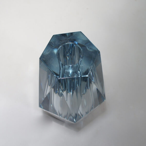 Asta Strömberg for Strömbergshyttan, Sweden. "Diamant". Crystal vase. Kristallvas Wigerdals