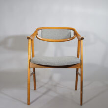 Armchair in beech. 1950's. Wigerdals Värld karmstol 50Tal.