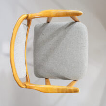 Armchair in beech. 1950's Karmstol i bok Wigerdals Värld
