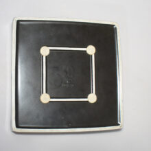 Stig Lindberg for Gustavsberg. Ashtray in stonewar. Domino. Askfat Wigerdals Värld