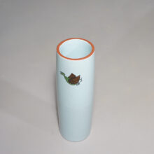 Stig Lindberg for Gustavsberg. Vase in faienze Karnerval. Cylindervas karneval Wigerdals
