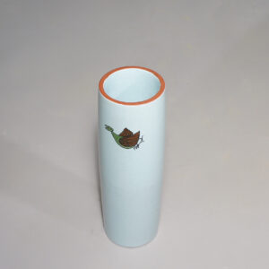 Stig Lindberg for Gustavsberg. Vase in faienze Karnerval. Cylindervas karneval Wigerdals