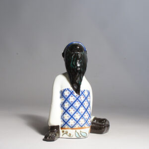 Mari Simmulson for Ekeby. Figurine. African woman in ceramic. figurin afrikansk kvinna Wigerdals Värld