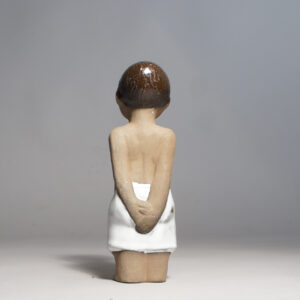 Mari Simmulson for Ekeby. Figurine. African child in ceramic. Afrikanskt barn Wigerdal