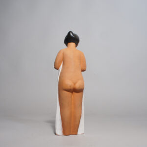 Mari Simmulsson for Upsala Ekeby. Figurine in ceramic. Girl with towel figurin flicka med handduk. Wigerdals