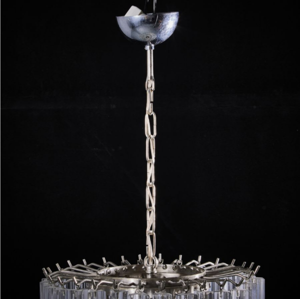 1960's italian spiral chandelier in Murano glass by Paulo Venini Italien takkrona i glas Wigerdals Värld