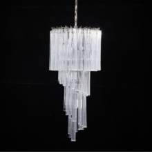 1960's italian spiral chandelier in Murano glass by Paulo Venini Wigerdals italien