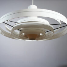 Sophus Frandsen for Fog & Morup, Denmark. "Fibonacci". Ceiling lamp in metal shade rings Taklampa. Wigerdals