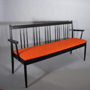 Soffa in colored wood by Edsbyverken, Sweden. Pinnsoffa Wigerdals