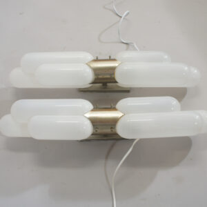 Carlo Nason for Mazzega. "Torpedo". Wall lamp in murano glass and metal. vägglampor italien Wigerdal