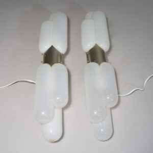 Carlo Nason for Mazzega. "Torpedo". Wall lamp in murano glass and metal Vägglampaf italien. Wigerdals
