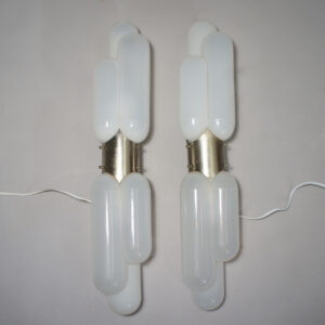 Carlo Nason for Mazzega. "Torpedo". Wall lamp in murano glass and metal. vägglampa i glas och metall Wigerdals