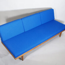 3-seat 1960's sofa beds in teak by Svane, Norway. Bäddsoffa soffa Wigerdals