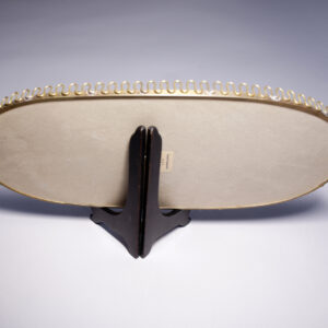 1940's Tray with mirror in with brass frame. Spegelbricka mässing 40-tal. Wigerdals Värld