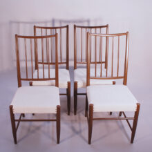 4 1950's dining chairs by Karl-Axel Adolfsson for Gemla, Sweden. 4 st matstolar wigerdals värld