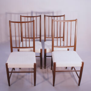 4 1950's dining chairs by Karl-Axel Adolfsson for Gemla, Sweden. 4 st matstolar wigerdals värld