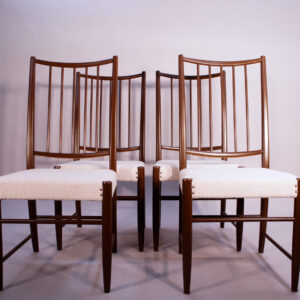 4 1950's dining chairs by Karl-Axel Adolfsson for Gemla, Sweden. 4 st matstolar 1950-tal.