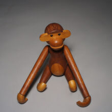 Kay Bojensen. Vintage monkey in teak and limba wood. Apa i teak Wigerdals